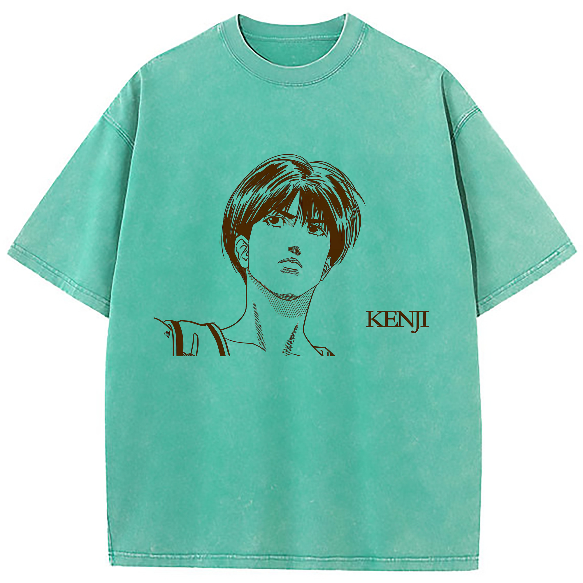 （画像用） SLAM DUNK／スラムダンク 綿100% ヴィンテージ風 半袖Tシャツ（フロントプリント）